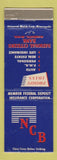 Matchbook Cover - National Citizens Bank Mankato MN