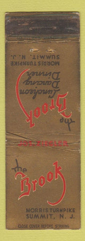 Matchbook Cover - The Brook Summit NJ WORN