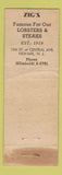 Matchbook Cover - The Brook Summit NJ WORN