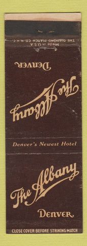 Matchbook Cover - The Albany Hotel Denver Colorado WEAR
