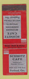 Matchbook Cover - Schmitz Cafe Portland OR