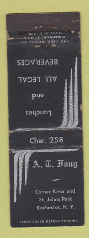 Matchbook Cover - AT Fang Rochester NY restaurant WEAR