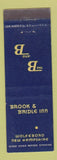 Matchbook Cover - Brook & Bridle Inn Wolfeboro NH