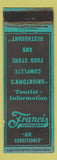 Matchbook Cover - Francis Restaurant Uniontown PA WEAR