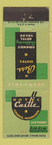 Matchbook Cover - Hotel Castle Omaha NE