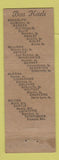 Matchbook Cover - Hotel Castle Omaha NE