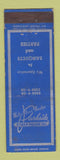 Matchbook Cover - Walter Thos Wieder Parkside Steak House WORN