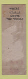 Matchbook Cover - Walter Thos Wieder Parkside Steak House WORN
