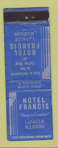 Matchbook Cover - Hotel Francis La Salle IL WEAR