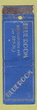 Matchbook Cover - Blue Room New York City WORN