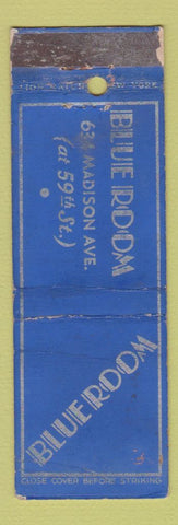 Matchbook Cover - Blue Room New York City WORN