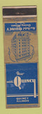 Matchbook Cover - Hotel Quincy IL WEAR