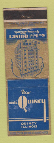 Matchbook Cover - Hotel Quincy IL WEAR