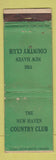 Matchbook Cover - New Haven Country Club CT WEAR