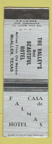 Matchbook Cover - Hotel Casa De Palmas McAllen TX WEAR