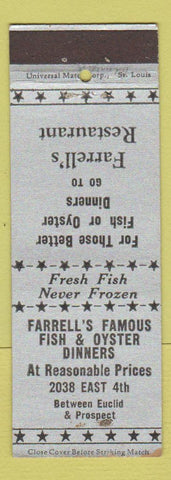 Matchbook Cover - Farrell's Famous Fish and Oyster Restaurant