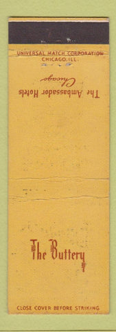 Matchbook Cover - The Buttery Ambassador Hotel Chicago IL