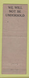 Matchbook Cover - Mayflower Wine and Liquor Washington DC?