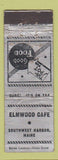 Matchbook Cover - Elmwood Cafe Southwest Harbor ME POOR
