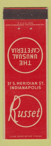 Matchbook Cover - Russet Cafeteria Indianapolis IN