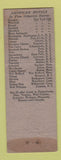 Matchbook Cover - Lycoming Hotel Williamsport PA WEAR