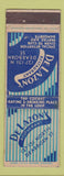 Matchbook Cover - DeLazon's Restaurant Chicago IL WORN BACK