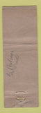Matchbook Cover - The Salmagundi Boston MA WORN