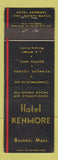 Matchbook Cover - Hotel Kenmore Boston MA