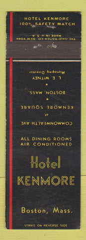 Matchbook Cover - Hotel Kenmore Boston MA