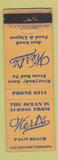 Matchbook Cover - Wert's Palm Beach FL restaurant WEAR