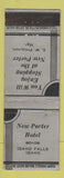 Matchbook Cover - New Porter Hotel Idaho Falls ID WEAR