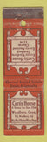Matchbook Cover - Curtis House Woodbury CT WEAR