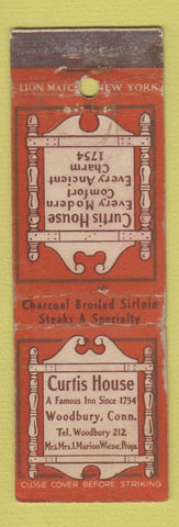 Matchbook Cover - Curtis House Woodbury CT WEAR