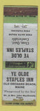 Matchbook Cover - Ye Olde Staples Inn Old Orchard Beach ME