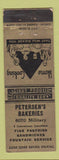 Matchbook Cover - Petersen's Bakeries Omaha NE
