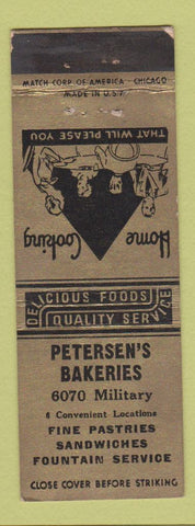 Matchbook Cover - Petersen's Bakeries Omaha NE
