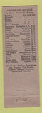 Matchbook Cover - Harrisburger Hotel Harrisburg PA
