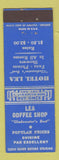 Matchbook Cover - Lea Coffee Shop Hotel Lea Gladewater TX