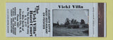 Matchbook Cover - Vicki Villa Court Motel Elizabeth City NC