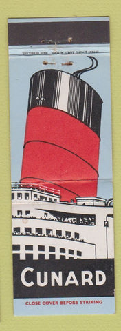 Matchbook Cover - Cunard Shipping Cruise Line UK Bryant and May