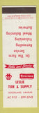 Matchbook Cover - Leslie Tire and Supply Goodland KS
