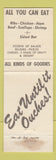 Matchbook Cover - Ker a Bob Buffet Storm Lake IA