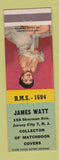 Matchbook Cover - James Watt Match Collector Jersey City NJ pinup