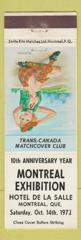 Matchbook Cover - Trans Canada Match Club Montreal QC pinup 1972