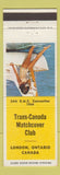Matchbook Cover - Trans Canada Match Club London ON RMS 1964 pinup