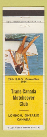 Matchbook Cover - Trans Canada Match Club London ON RMS 1964 pinup