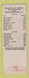 Matchbook Cover - Parker's Motor Hotel Myrtle Beach SC