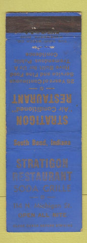 Matchbook Cover - Stratigon Restaurant South Bend IN