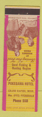 Matchbook Cover - Pokegama Hotel Grand Rapids MN
