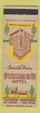 Matchbook Cover - Pioneer Hotel Tucson AZ cactus covered wagon